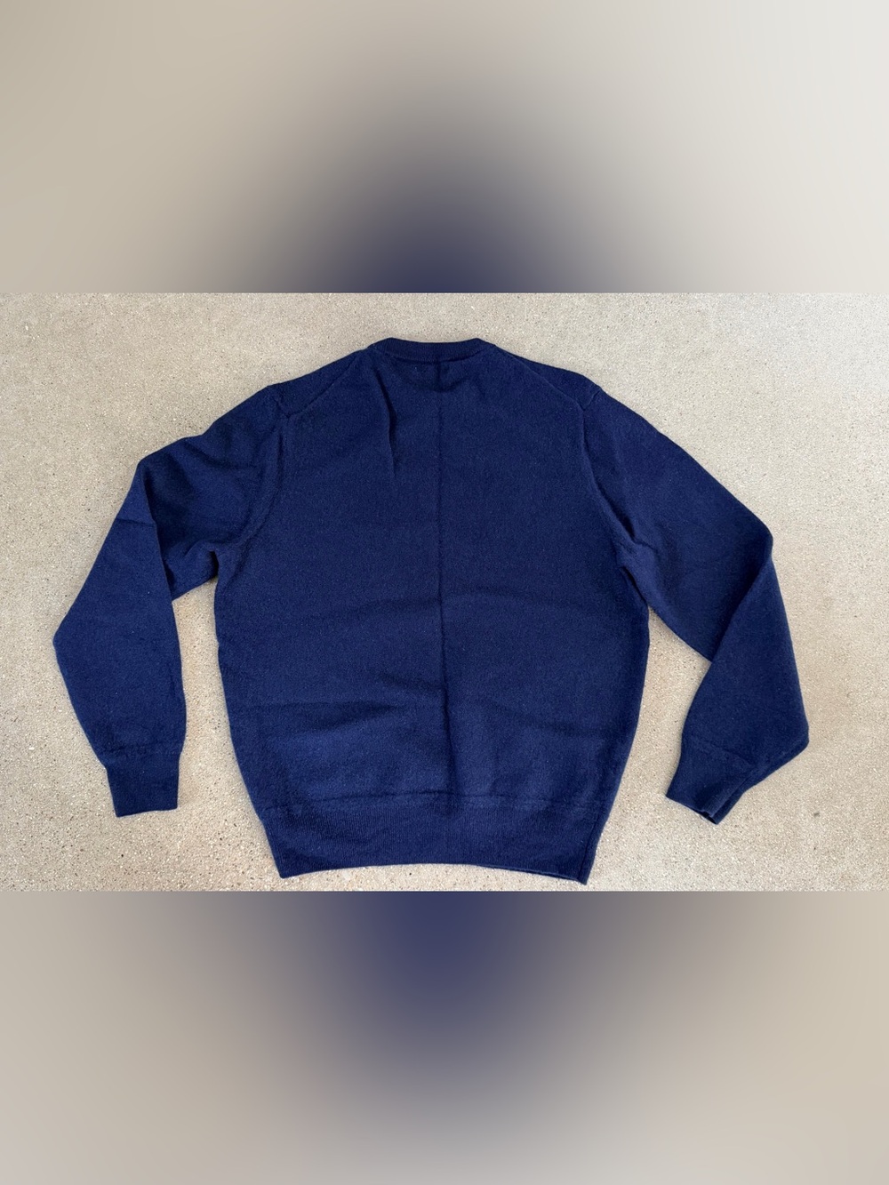 Zara Men's Navy Blue Crewneck Sweater